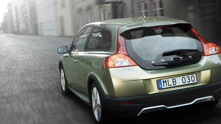2010 Volvo C30 Running Fast Back Pose